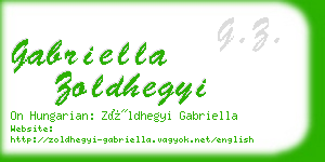 gabriella zoldhegyi business card